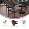 Merrick Lane Cheri Fade and Weather Resistant Modern PE Rattan Patio Dining Chair with Reinforced Steel Frame